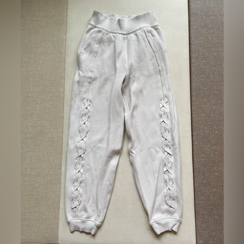 Lululemon Braided Detailed High Rise Jogger - White Opal
